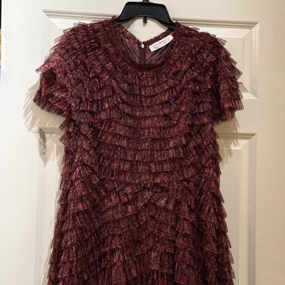 MAC DUGGAL women’s  Ruffled Tiered A-Line Evening Gown 8042 - Picture 5 of 13